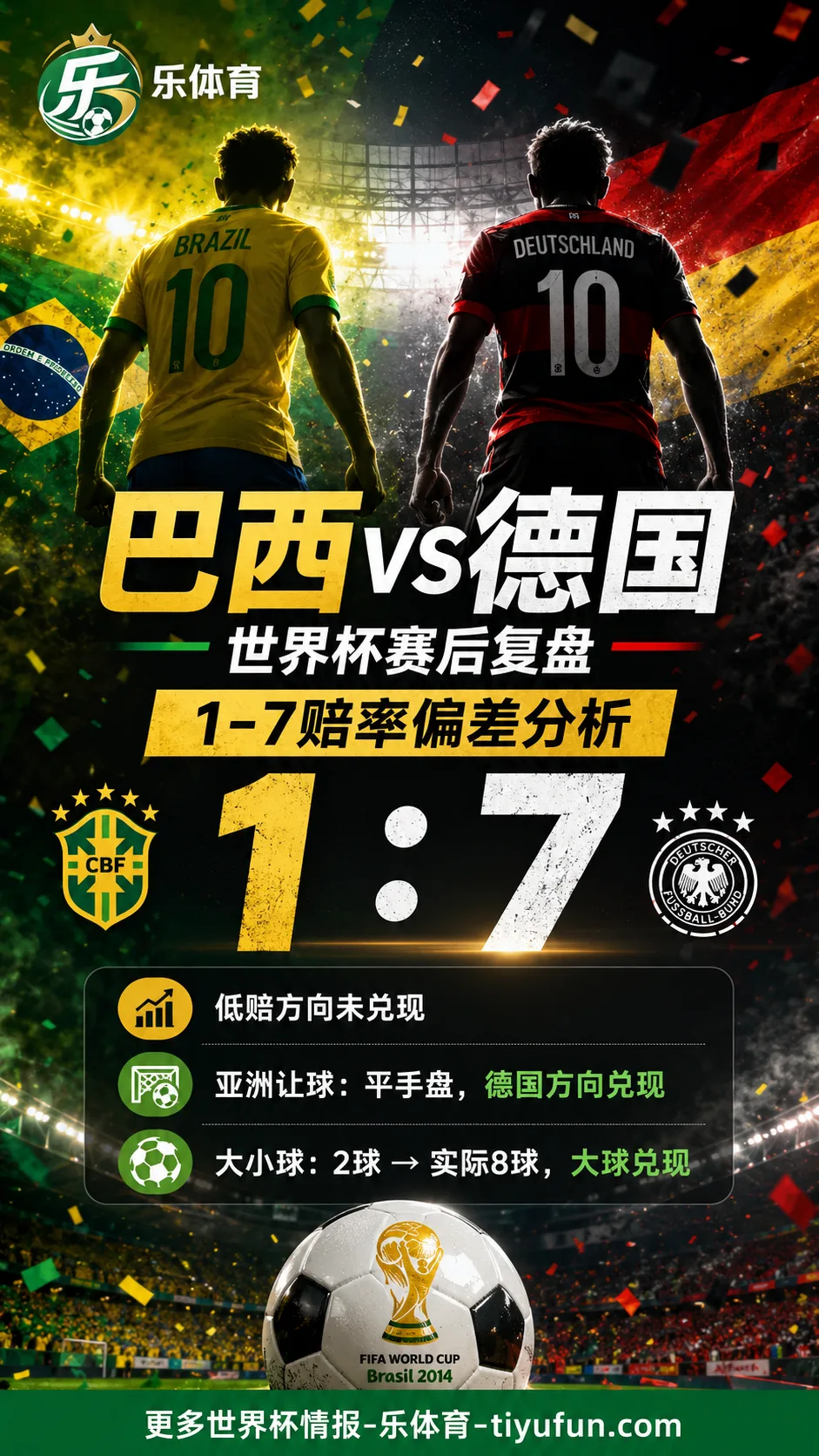 巴西vs德国世界杯赛后复盘：1-7赔率偏差分析