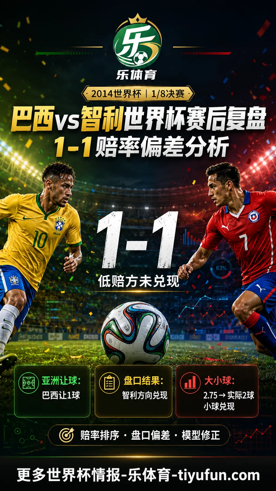 巴西vs智利世界杯赛后复盘：1-1赔率偏差分析
