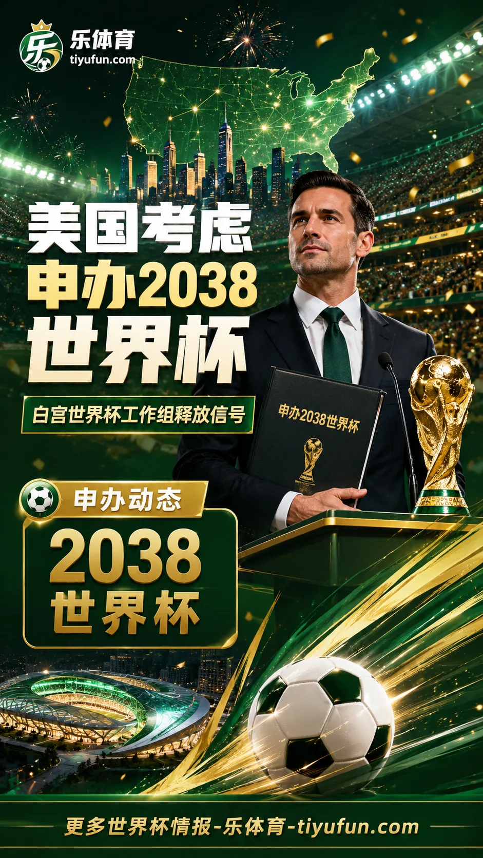 BBC：美国可能考虑申办2038世界杯，2026世界杯后主办权竞争升温