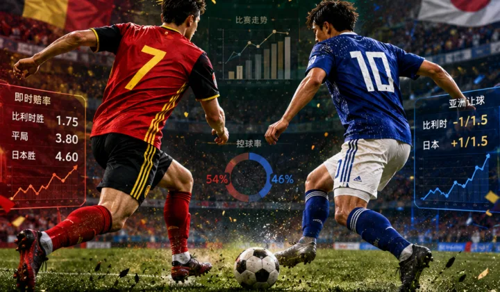 比利时vs日本世界杯盘口复盘：亚洲让球兑现与大小球分析