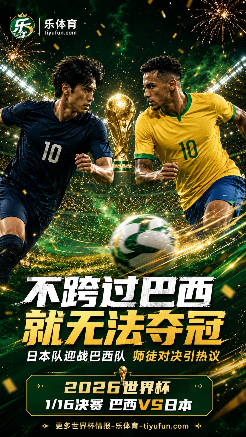 “不跨过巴西就无法夺冠”！2026世界杯日本队将战巴西队，《足球小将》式师徒对决引热议
