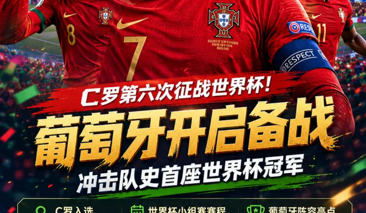 C罗入选葡萄牙2026世界杯名单，随队进入世界杯备战阶段