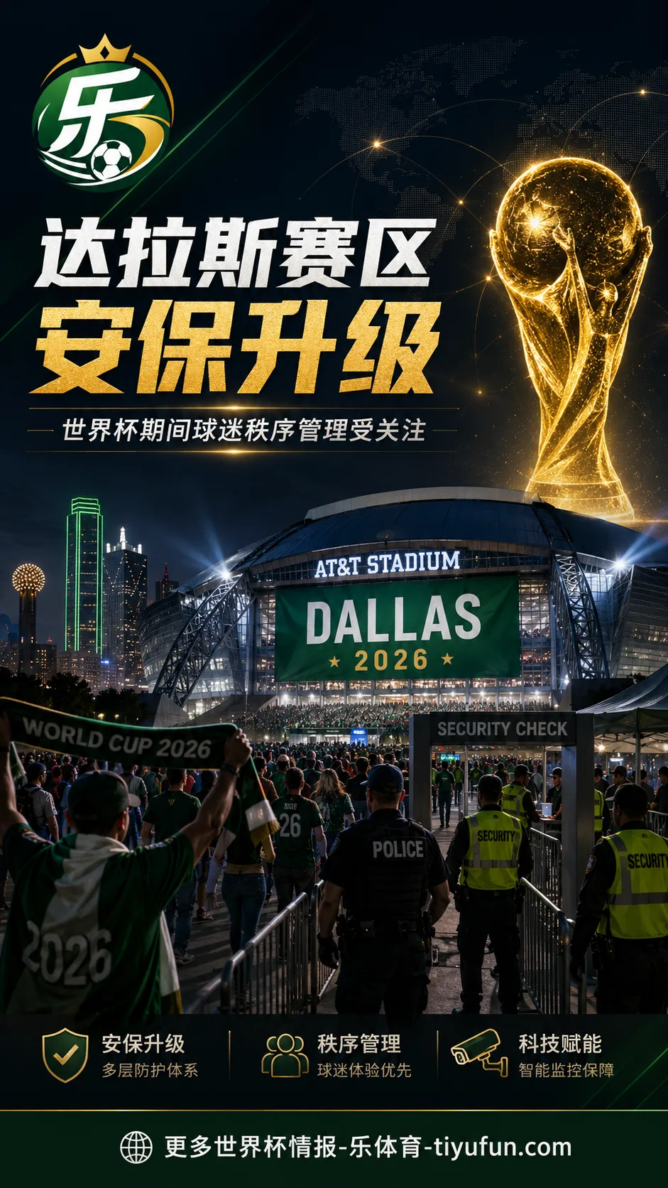 达拉斯赛区加强世界杯安保,闹事球迷或面临拘押风险