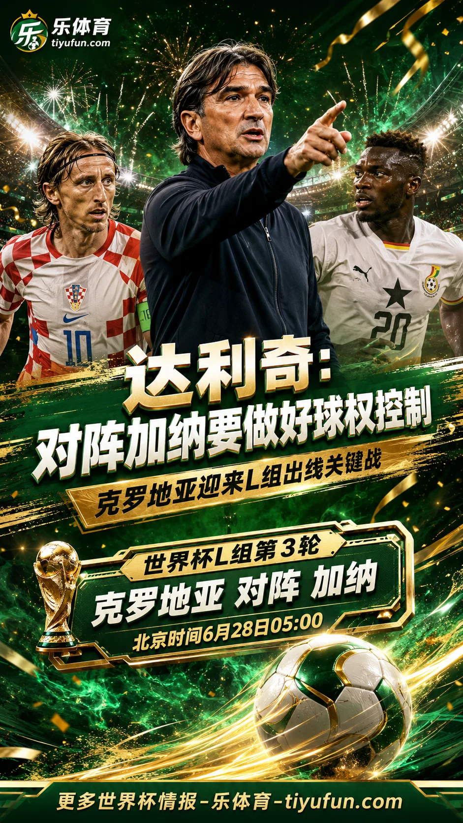 达利奇谈2026世界杯克罗地亚对加纳：做好球权控制，末轮争取小组出线