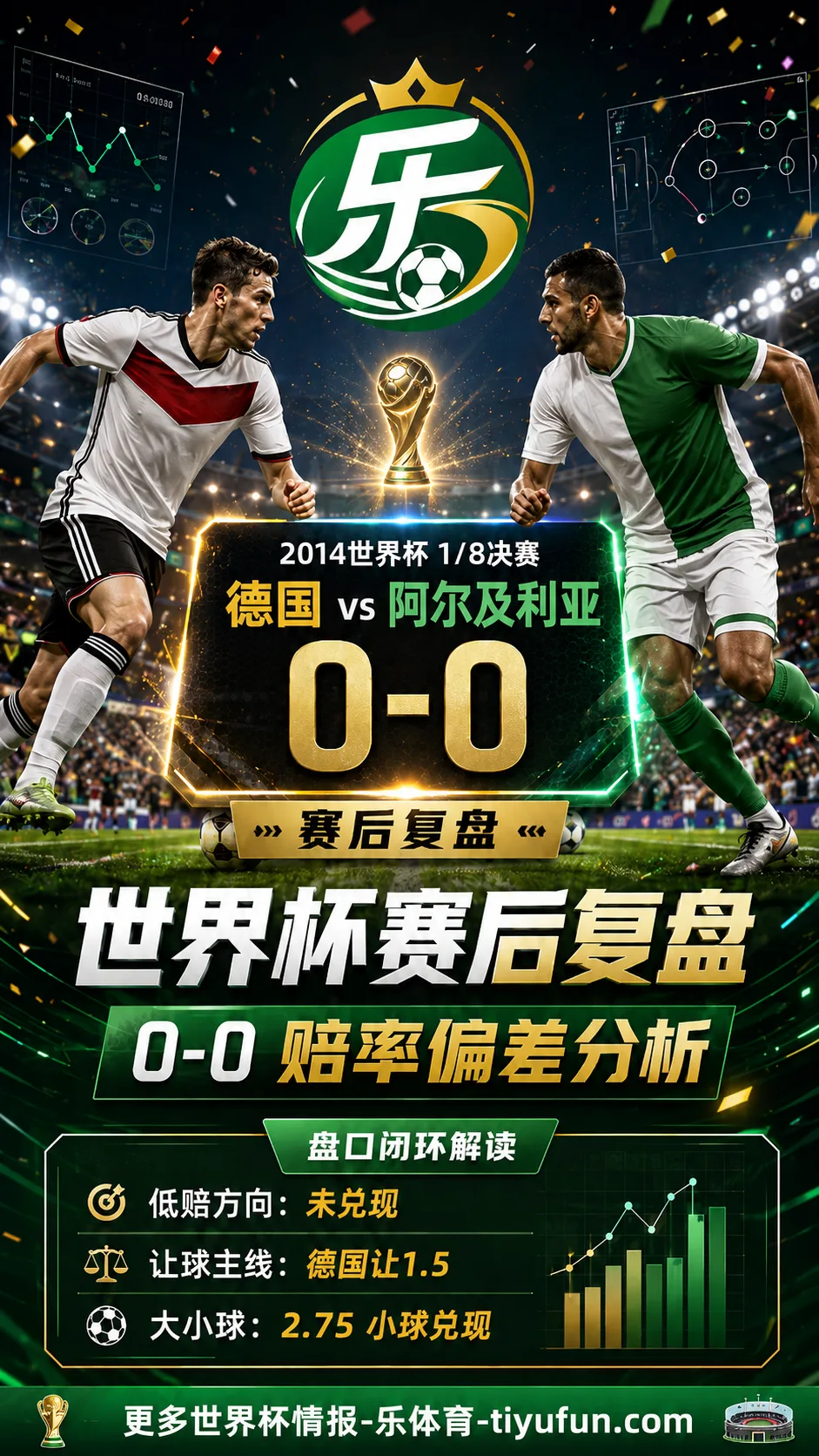 德国vs阿尔及利亚世界杯赛后复盘：0-0赔率偏差分析