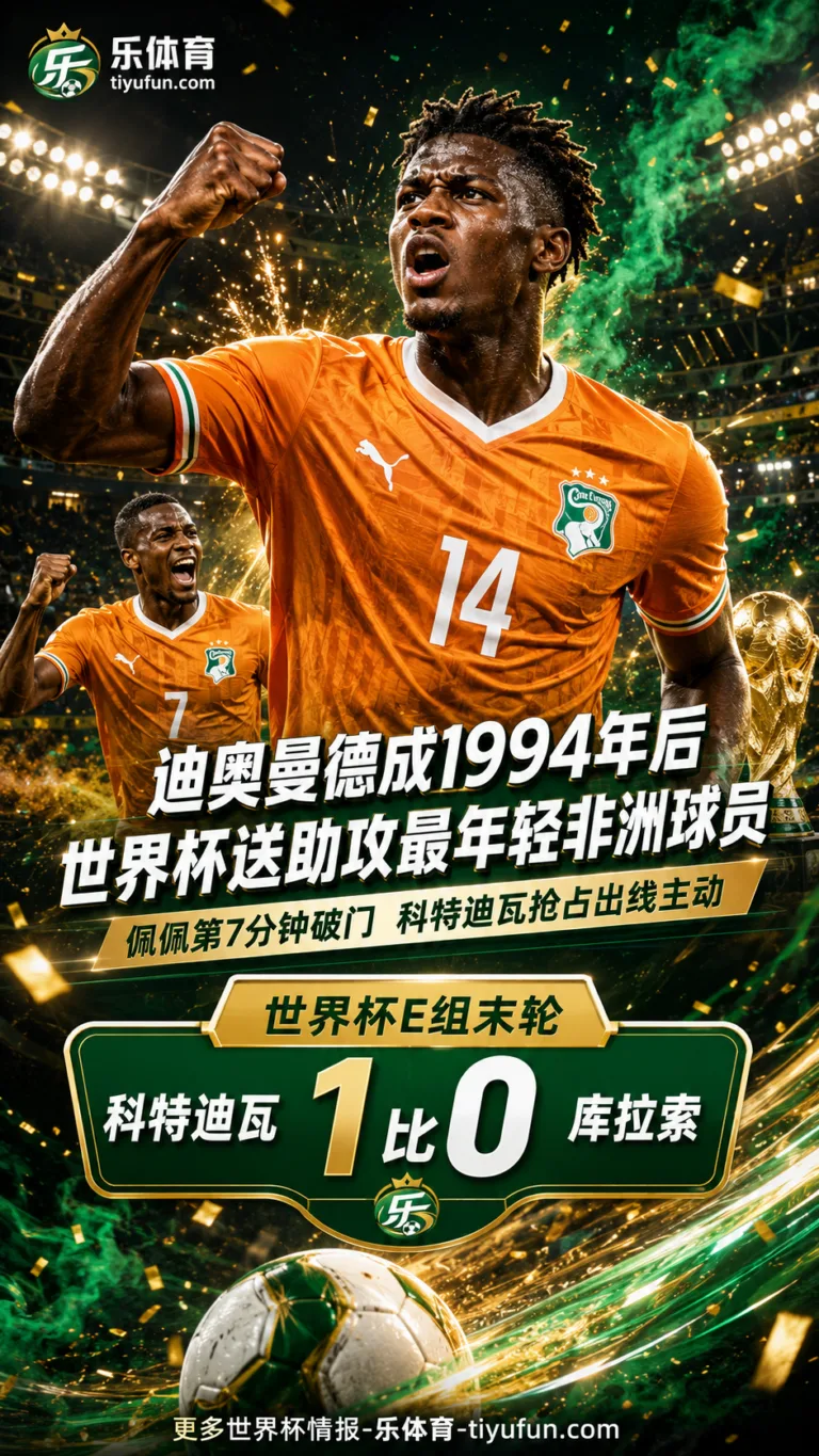 迪奥曼德成1994年后世界杯送助攻最年轻非洲球员