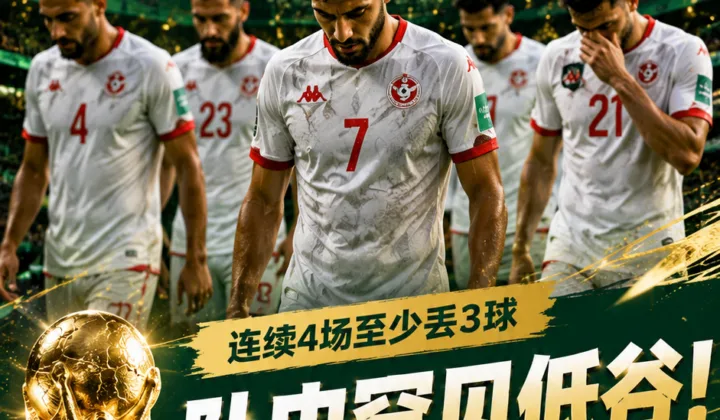 队史罕见低谷！突尼斯队连续4场至少失3球，2026世界杯小组赛3战全败出局