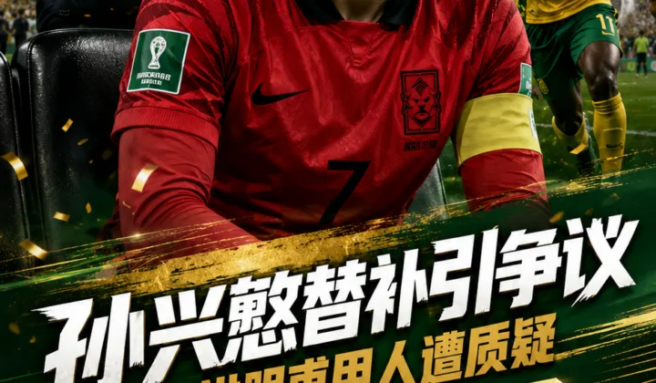 ESPN记者：洪明甫让孙兴慜替补是个错误，韩国队世界杯出线形势被动