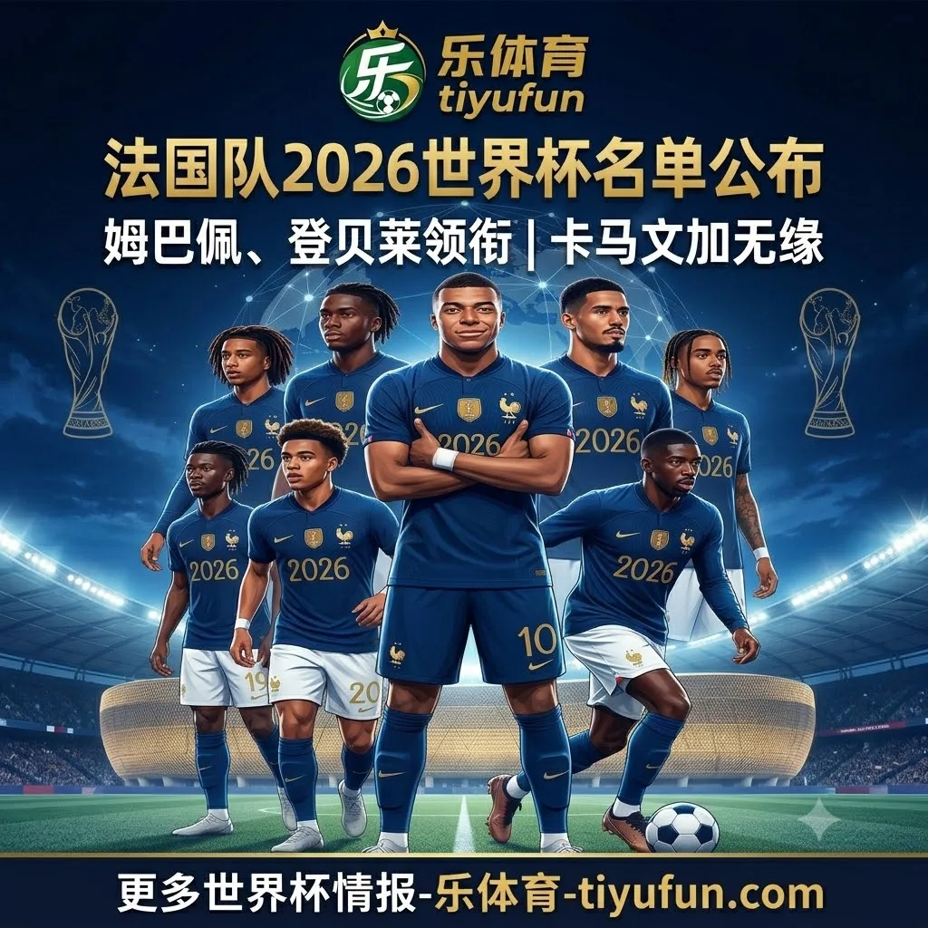 法国队公布2026世界杯名单：姆巴佩、登贝莱领衔，卡马文加无缘