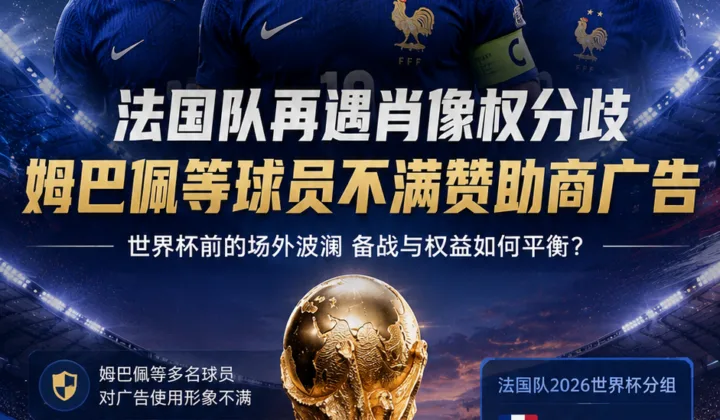 法国队世界杯前再遇肖像权分歧，姆巴佩等球员对赞助商广告使用形象不满