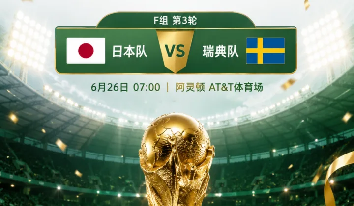 范戴克点评2026世界杯F组：日本队纪律性强，瑞典队末轮任务艰巨