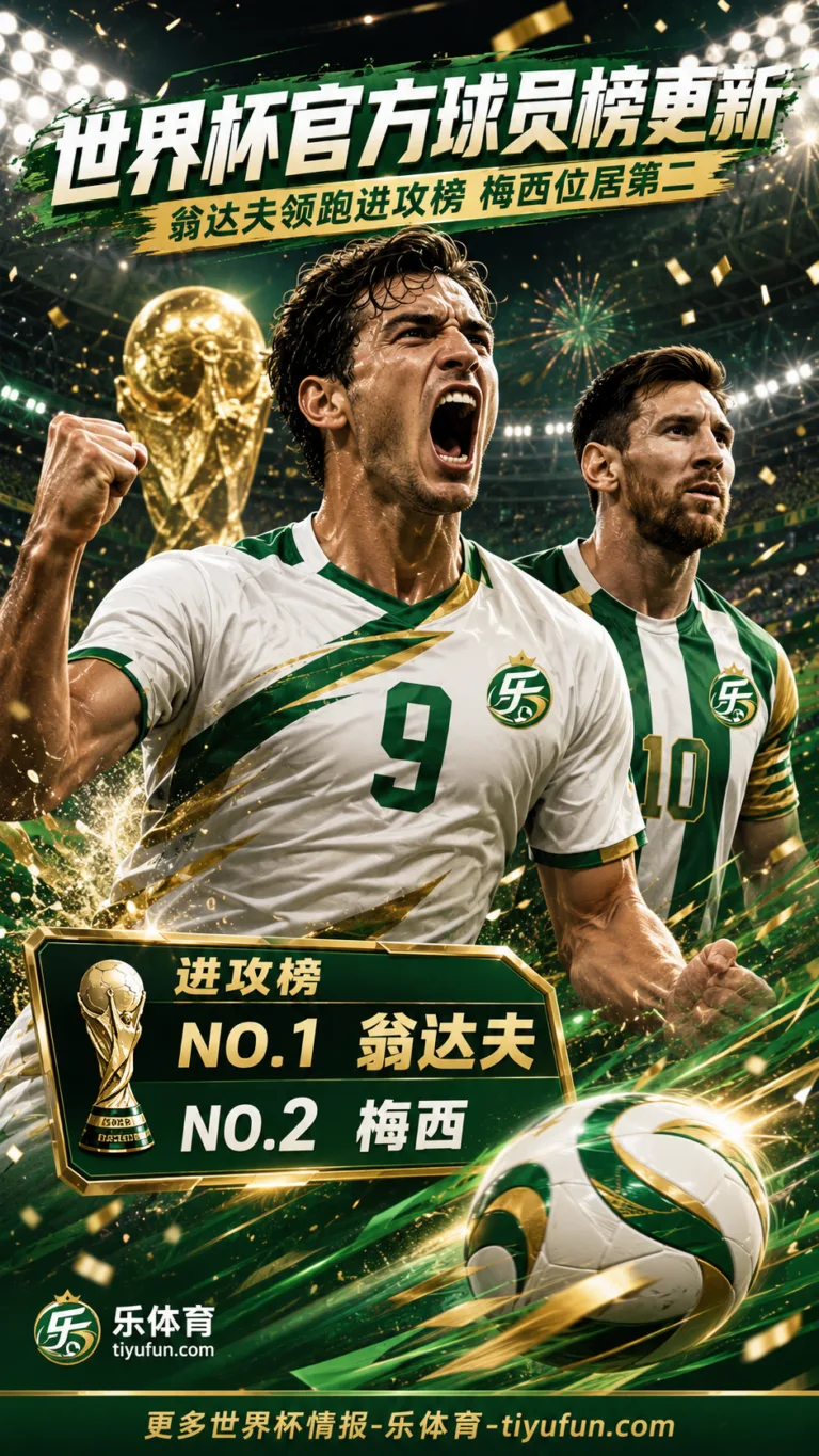 FIFA官方世界杯球员榜：翁达夫领跑进攻榜，梅西位居第二