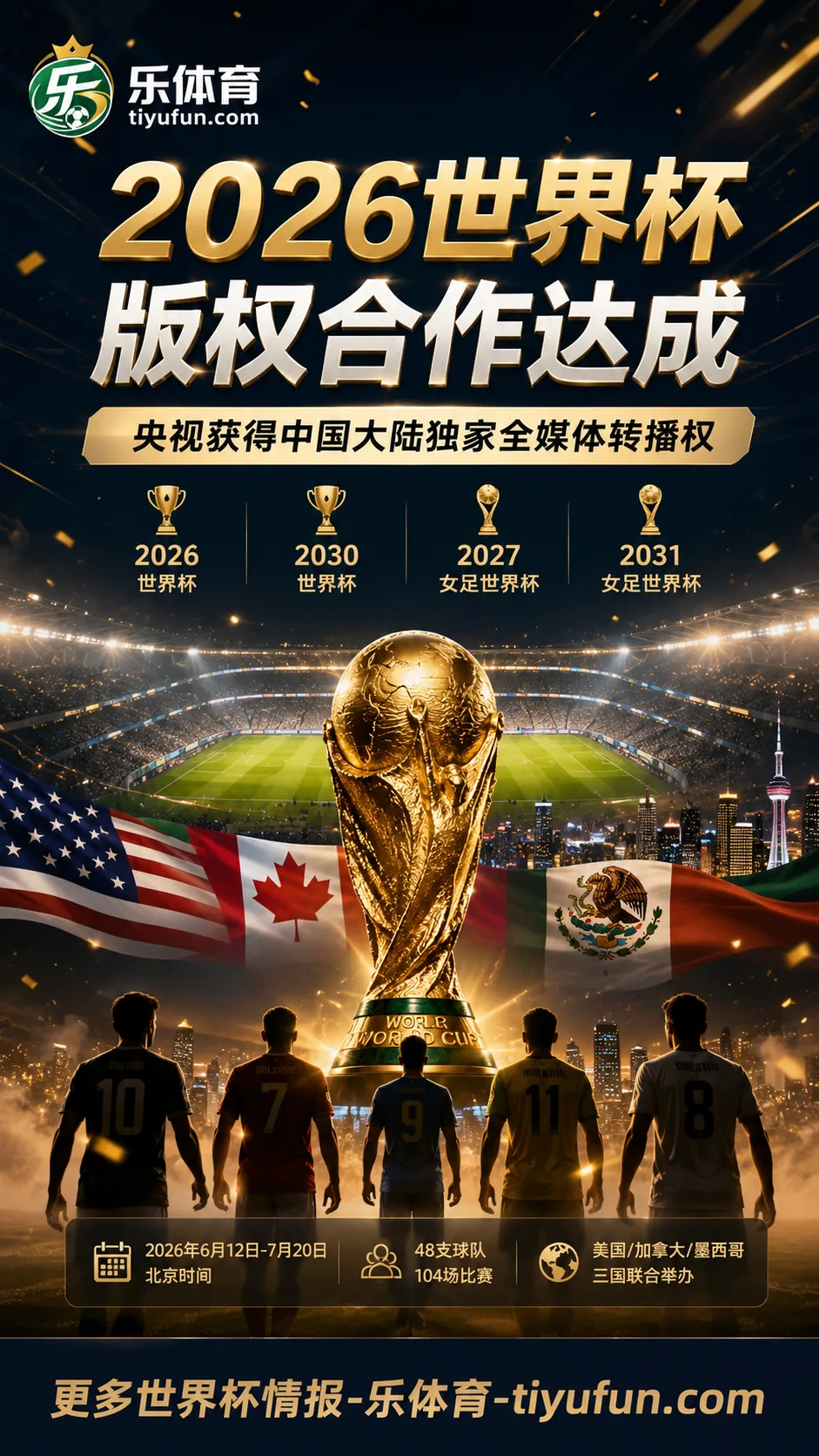 FIFA与央视达成世界杯新周期版权合作，2026世界杯转播安排更清晰