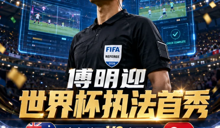 傅明将迎2026世界杯执法首秀，担任澳大利亚对土耳其SVAR