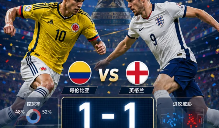 哥伦比亚vs英格兰世界杯赛后复盘：1-1赔率偏差分析