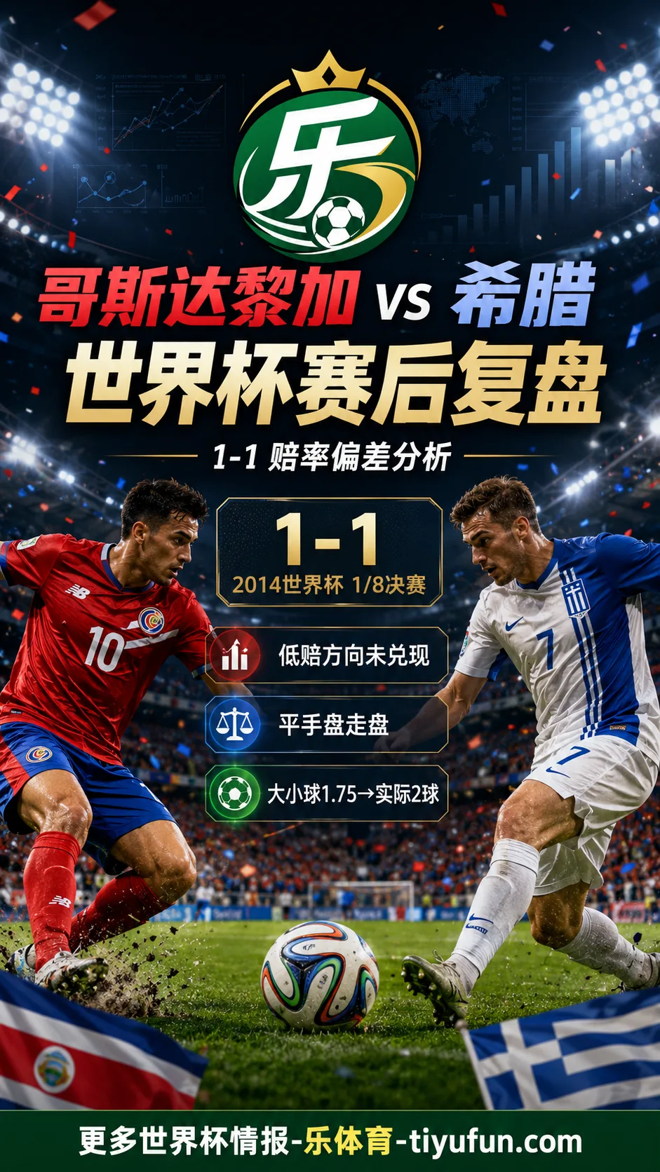 哥斯达黎加vs希腊世界杯赛后复盘：1-1赔率偏差分析