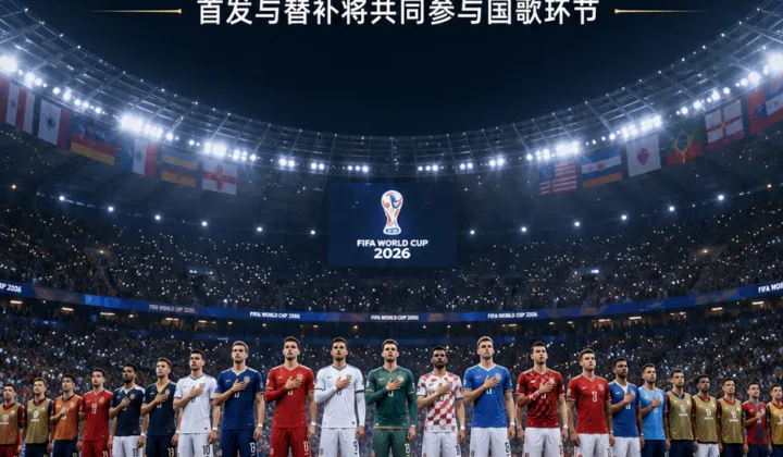 国际足联公布2026世界杯新赛前仪式：首发与替补共同参与国歌环节