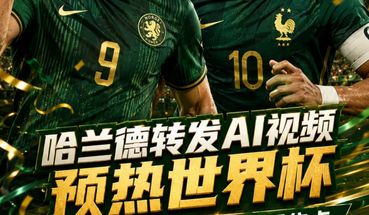 哈兰德转发AI视频预热2026世界杯，姆巴佩对决成挪威法国焦点