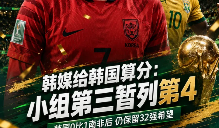 韩媒给韩国算分：2026世界杯小组第三暂列第4