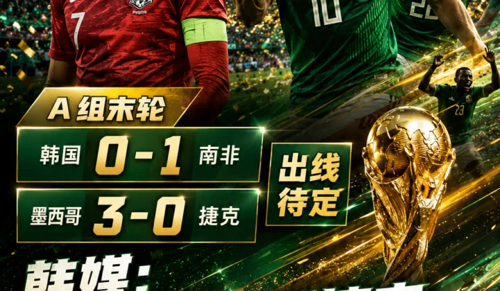 韩媒：墨西哥3-0捷克像还8年前人情，韩国仍留世界杯出线希望