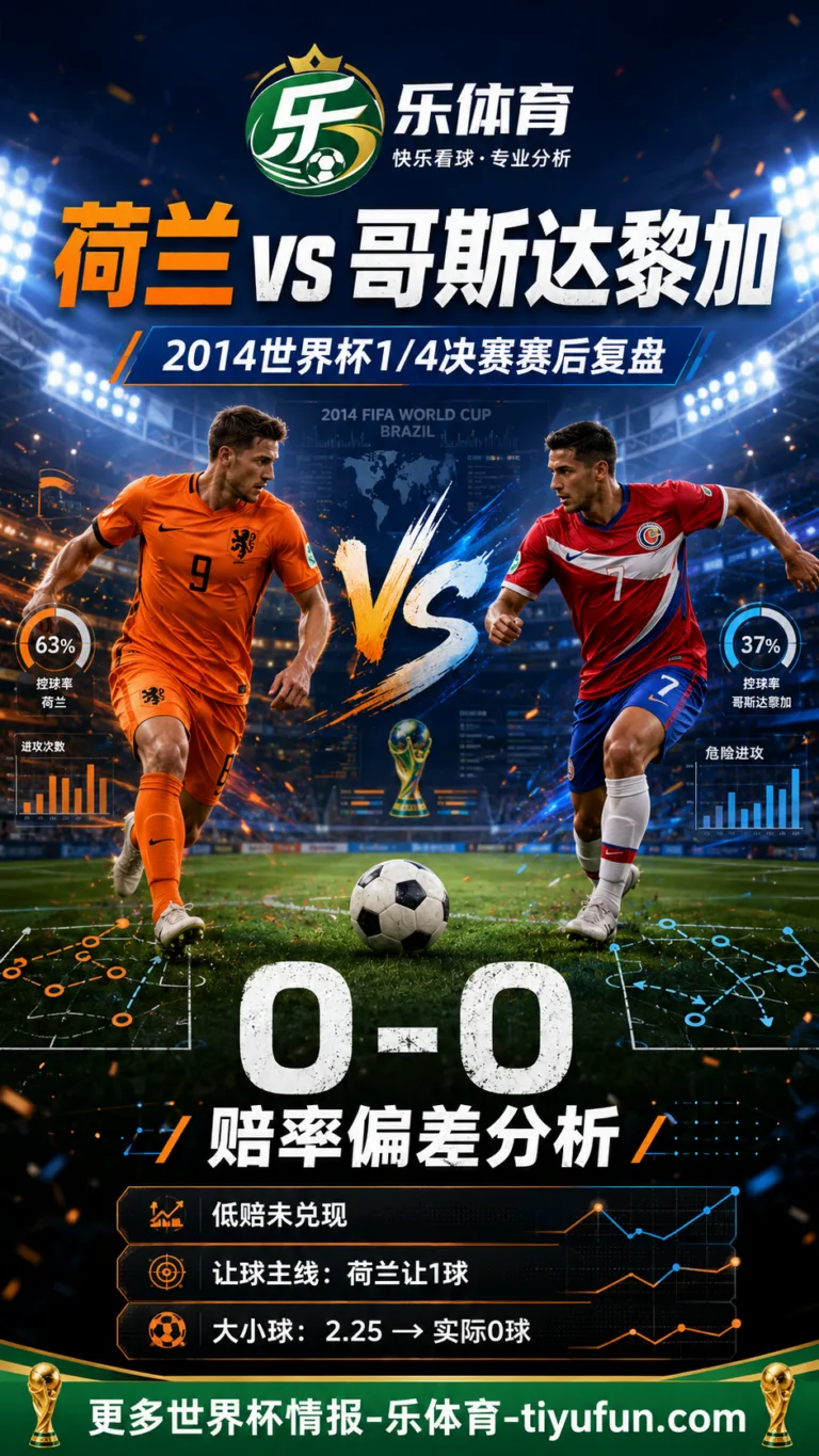 荷兰vs哥斯达黎加世界杯赛后复盘：0-0赔率偏差分析