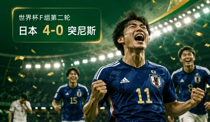 黄健翔谈日本队4-0突尼斯：2026世界杯赛场见证长期足球积累