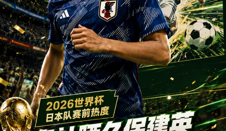 皇家社会晒久保建英《足球小将》风海报，巴西vs日本赛前大空翼梗升温