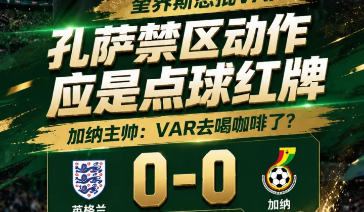 加纳主帅奎罗斯怒批VAR：孔萨禁区动作应是点球红牌