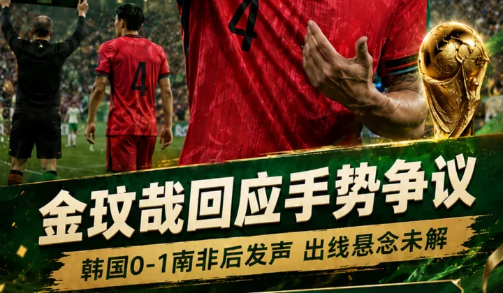 金玟哉被换下后手势引争议，韩国队世界杯出线悬念未解