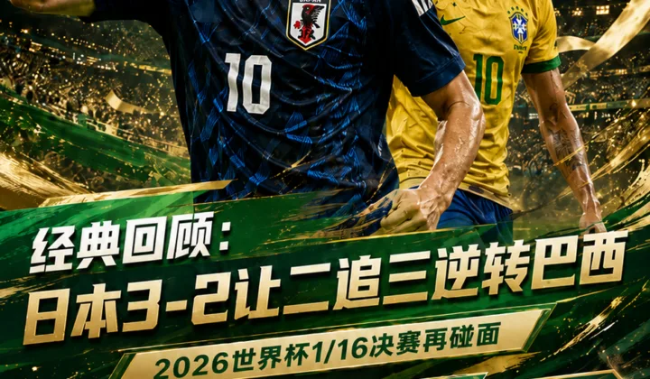 经典回顾：日本3-2让二追三逆转巴西，2026世界杯1/16决赛再迎强敌