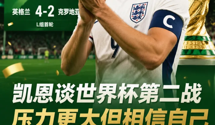 凯恩谈2026世界杯英格兰队：第二战压力更大，但我相信自己