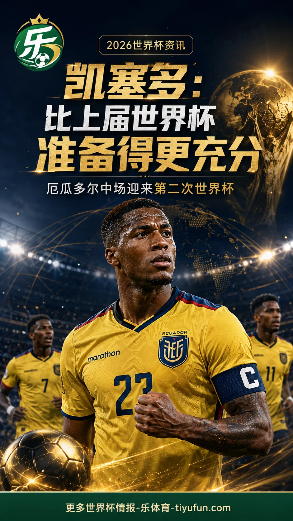 凯塞多谈第二次世界杯：准备更充分，期待以成熟角色帮助厄瓜多尔