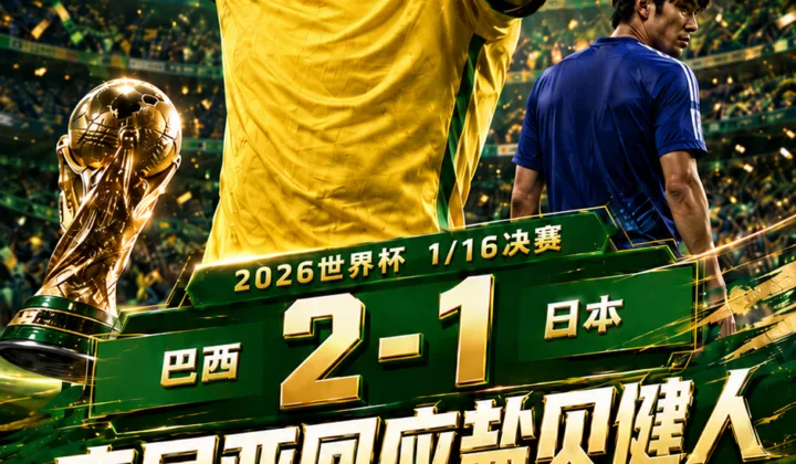 库尼亚回应盐贝健人！巴西2-1日本晋级2026世界杯16强