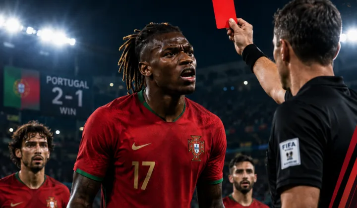 莱奥热身赛染红引发纪律风险，葡萄牙世界杯备战添变数