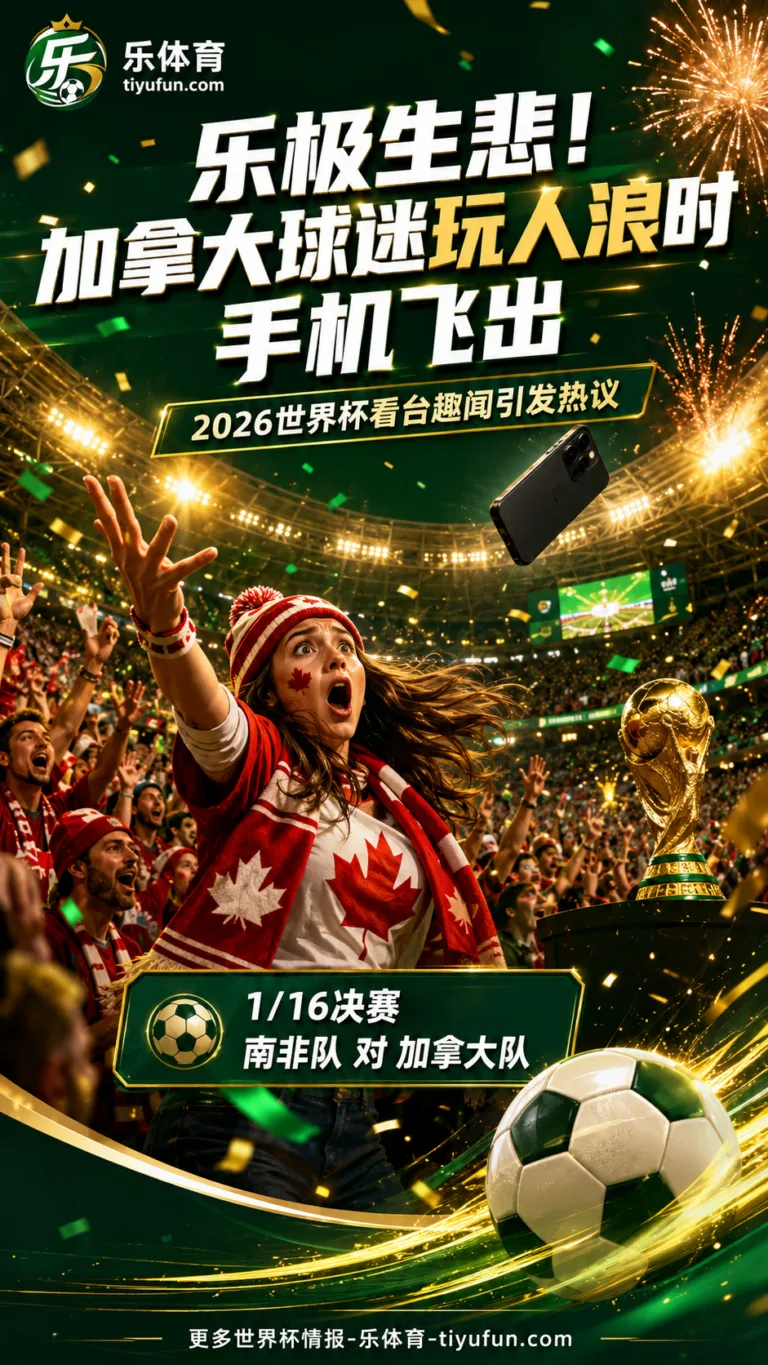 乐极生悲！2026世界杯加拿大球迷玩人浪时手机飞出