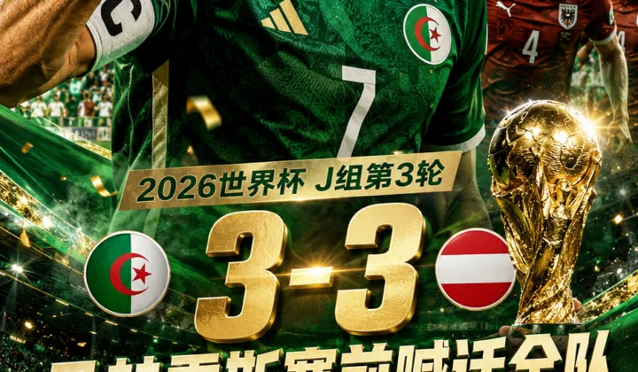 马赫雷斯赛前喊话阿尔及利亚队：2026世界杯J组3-3战平奥地利后晋级32强