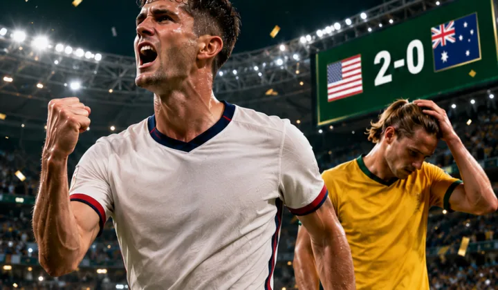 美国队再收乌龙大礼：2026世界杯2-0澳大利亚，队史数据诞生罕见并列