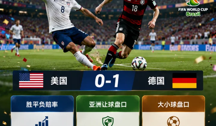 美国vs德国世界杯盘口复盘：亚洲让球兑现与大小球分析