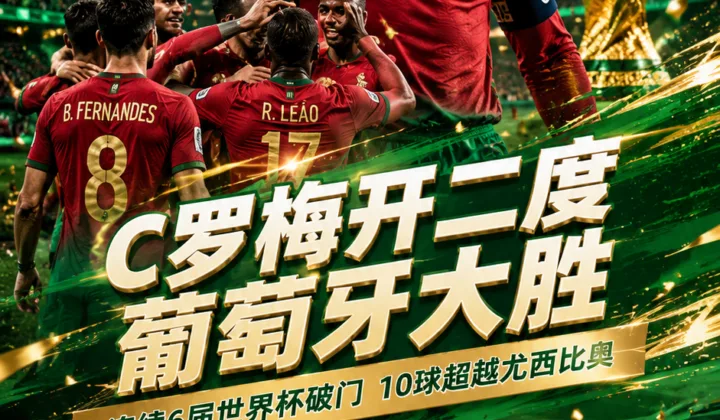 梅罗20年前连续两天打进世界杯首球，如今前后双响！C罗梅开二度率葡萄牙5-0大胜