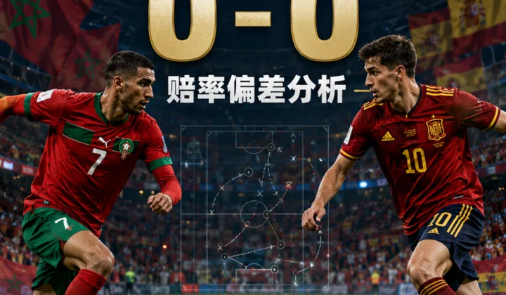摩洛哥vs西班牙世界杯赛后复盘：0-0赔率偏差分析