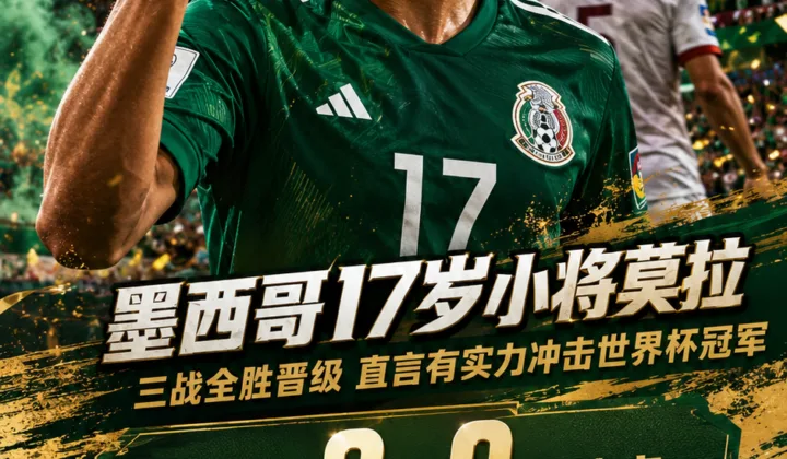 墨西哥17岁小将莫拉：我们有实力冲击2026世界杯冠军