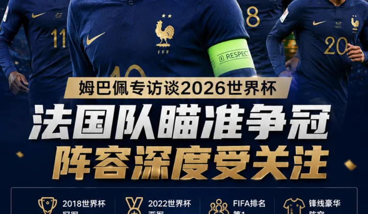 姆巴佩谈2026世界杯：法国队瞄准争冠，个人纪录与阵容深度受关注