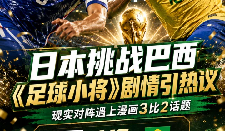 能成为现实吗？2026世界杯日本队将战巴西队，《足球小将》3-2剧情引发热议