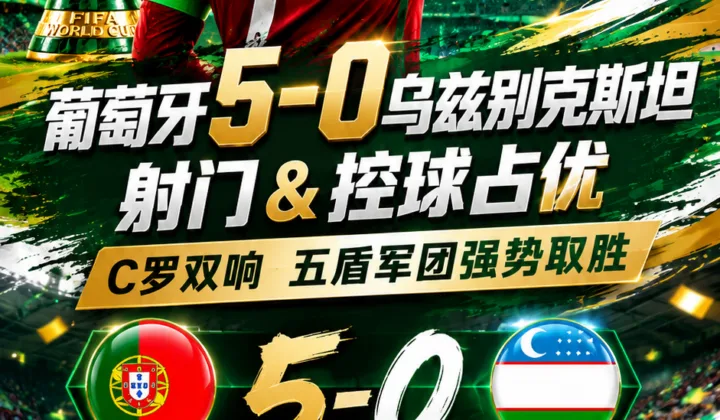 葡萄牙vs乌兹别克数据：5-0大胜背后，葡萄牙队掌控比赛