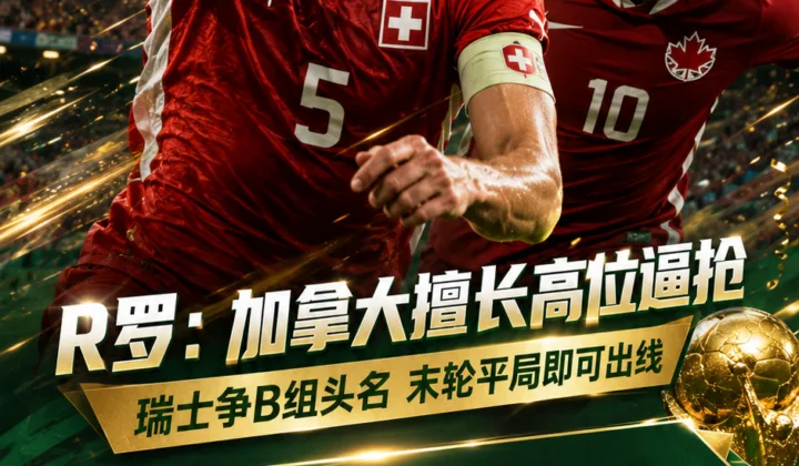 R罗谈2026世界杯：加拿大擅长高位逼抢，瑞士争头名关系休整时间