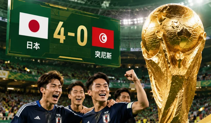 日本4-0突尼斯，51243名球迷见证2026世界杯第1000场