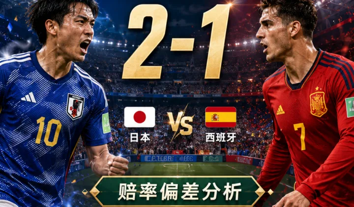 日本vs西班牙世界杯赛后复盘：2-1赔率偏差分析
