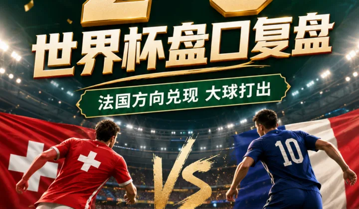 瑞士vs法国世界杯盘口复盘：亚洲让球兑现与大小球分析