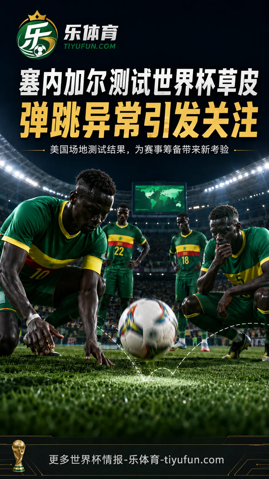 塞内加尔球员测试世界杯草皮发现弹跳异常，FIFA场地筹备面临新考验