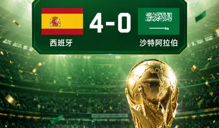 沙特世界杯对欧洲球队10连败，西班牙4-0大胜领跑H组